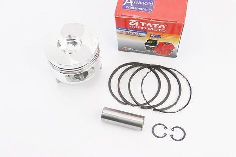 Поршень двигуна генератора (мотоблока) 186F у зборі тупий конус (d86/p-23mm h78) 8039 фото