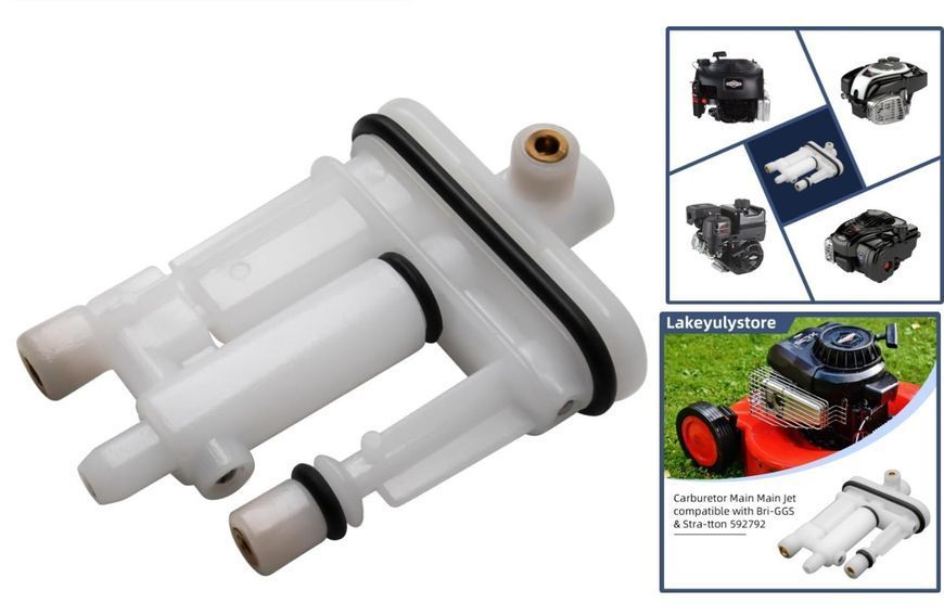 Головний жиклер карбюратора Briggs & Stratton 592792 для газонокосарок 450E, 500E, 550E, двигуна 09P702 (аналог 596521, 594060) 8334 фото