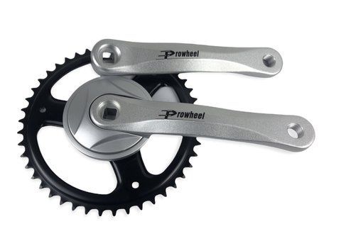Шатуни вело Prowheel 1/8"-46Т*170мм PRA-115, сріб 4207 фото