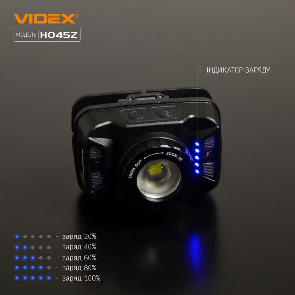 Фонар налобний Videx HO45Z 270 max lumens 3591 фото